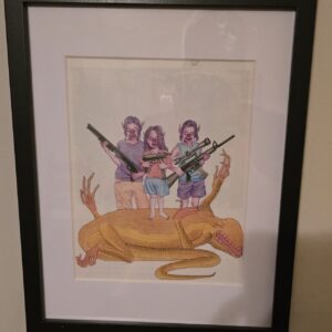 Framed Magazine Page Matt Furie "Desert Storm"