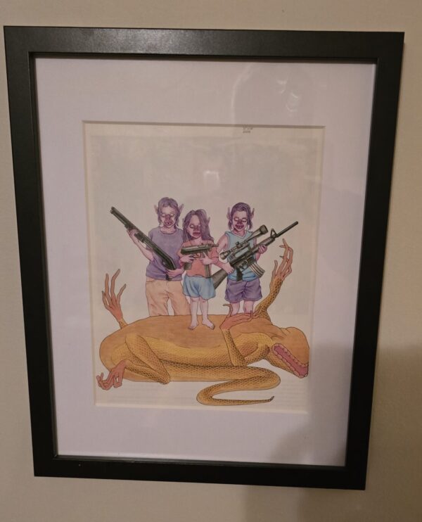 Framed Magazine Page Matt Furie "Desert Storm"