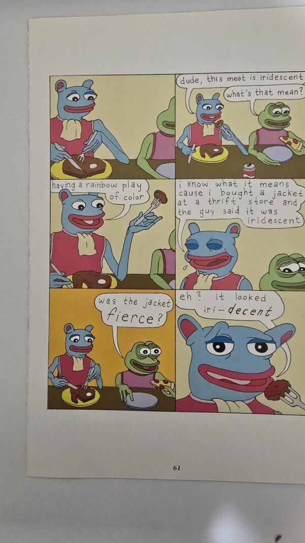 Matt Furie Framed Comic Strip. Brett and Pepe.